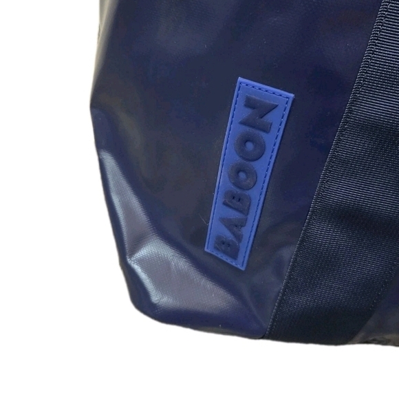 The Baboon Go-Tote Big  Midnight Blue Travel Tote with Astronaut Tiger Patch - Picture 2 of 16